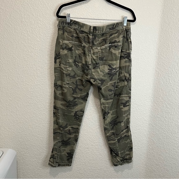 AMO Slouch Trouser Camo Spring Pants Jeans Crop High Rise Womens Size 30 - Picture 4 of 10